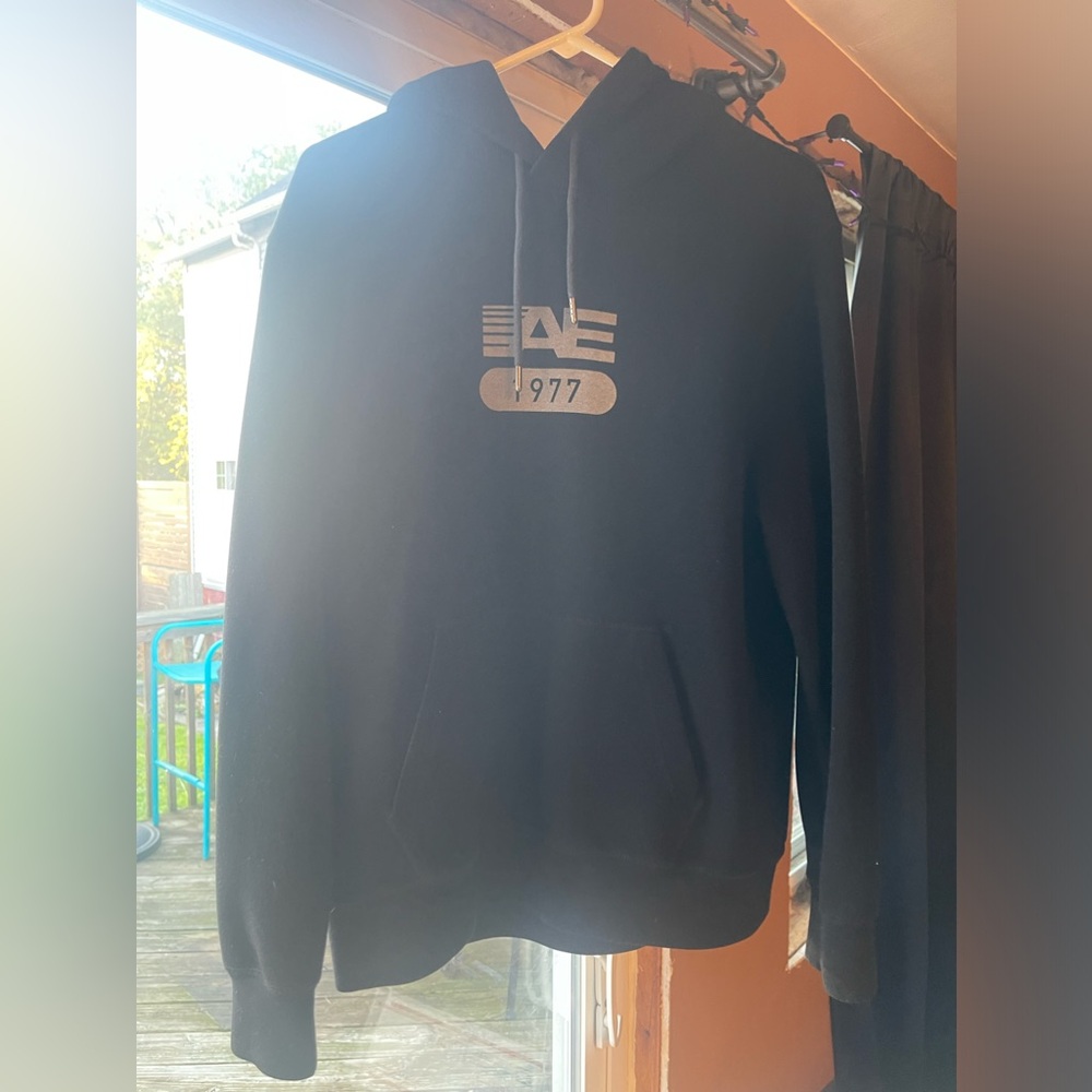 Men’s black American eagle hoodie
